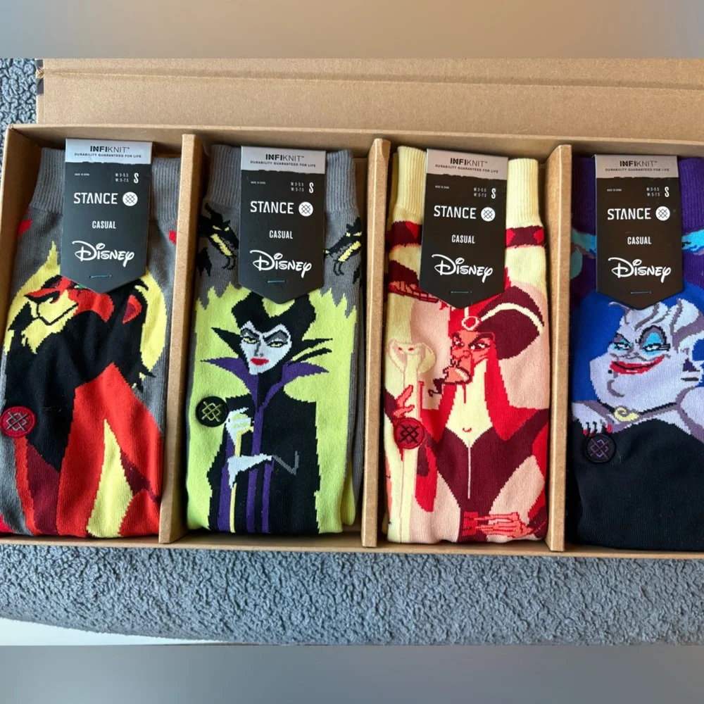 Stance Disney Villains Infiknit Multicolor Crew Socks Box Set
